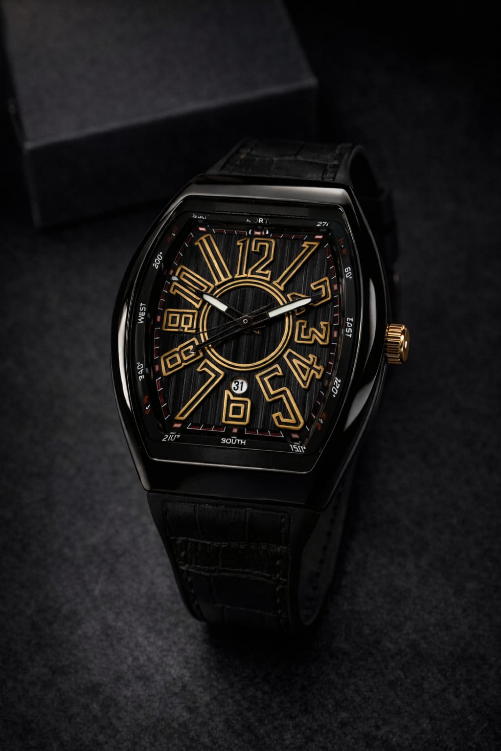 FM Black Master Watch