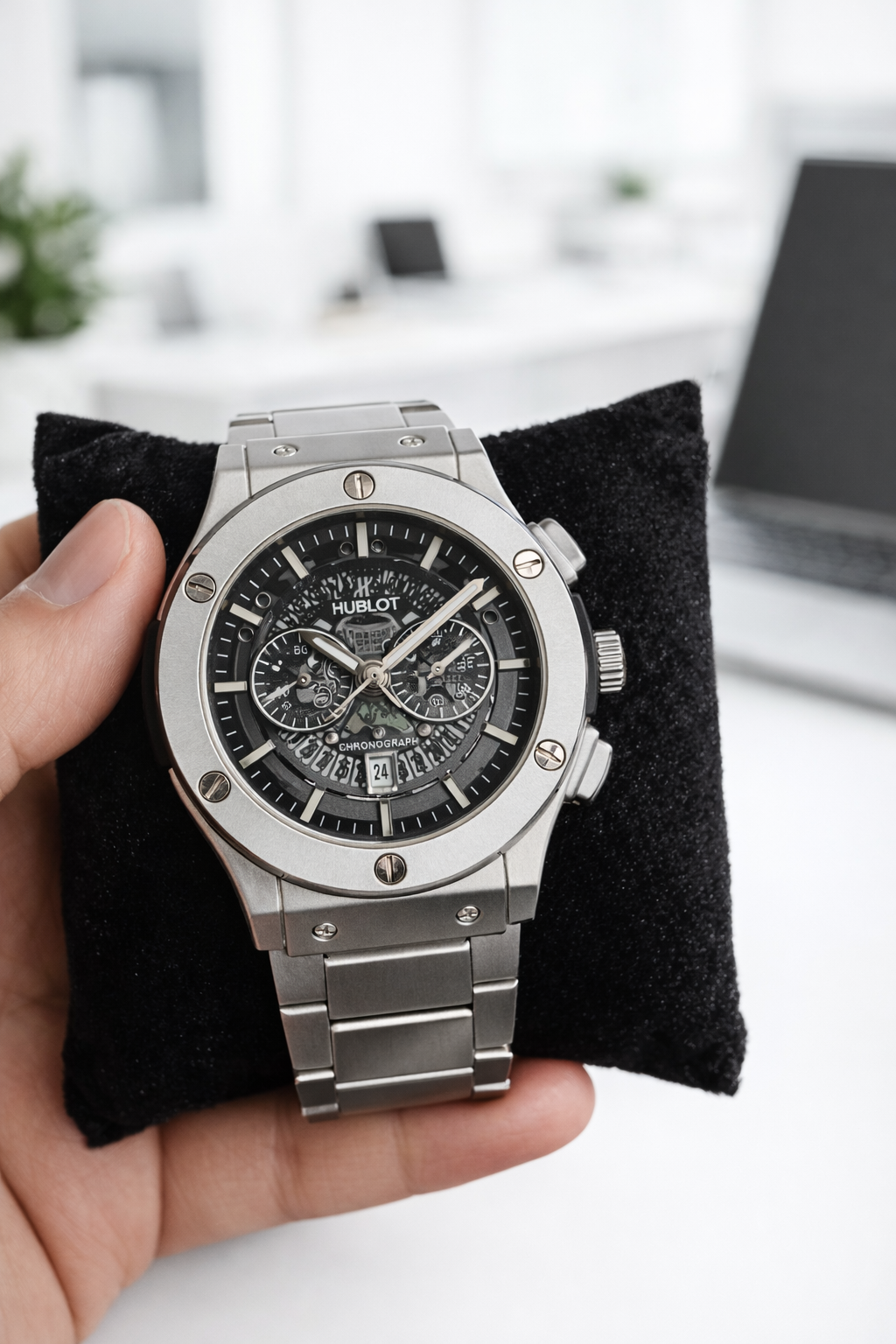 Hublot Chronograph Silver Dial